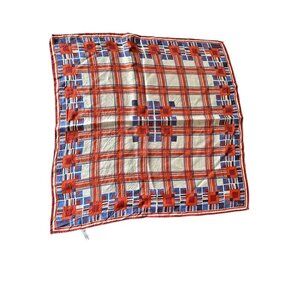 Vintage 1960s Vera Neumann Geometric Handkerchief Scarf